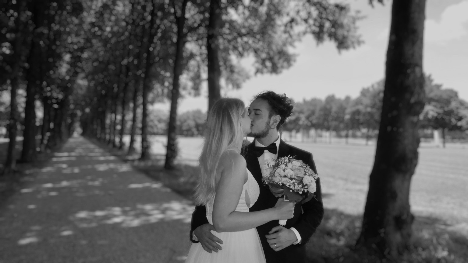 Sarah und Andre Kerschensteiner an ihrem Hochzeitstag